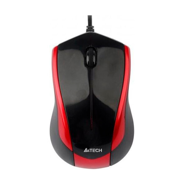 Провідна мишка A4Tech N-400 Red/Black (N-400-2)