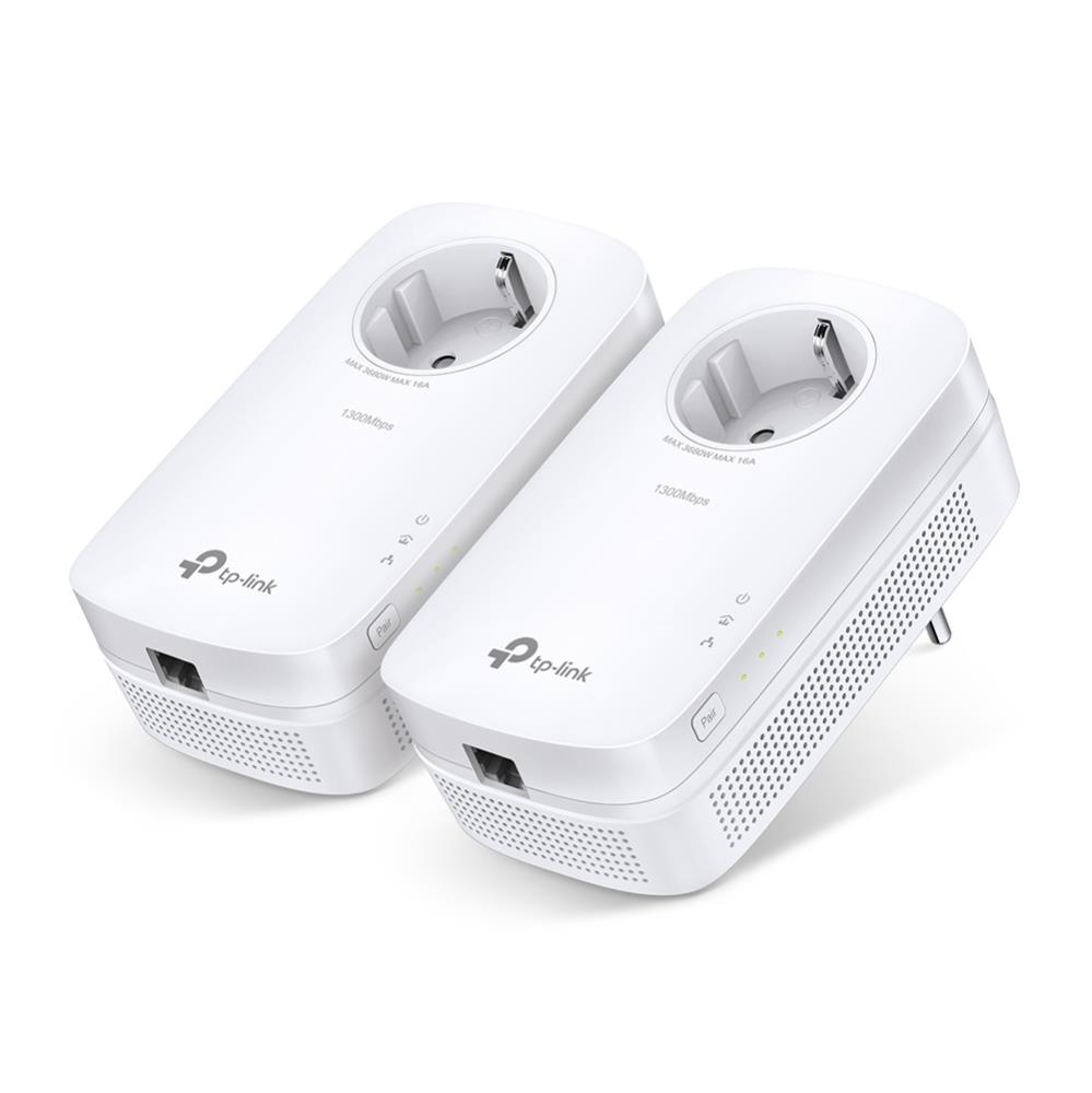 Гігабітний Powerline адаптер з вбудованою розеткою , TL-PA8010PKIT TP-LINK