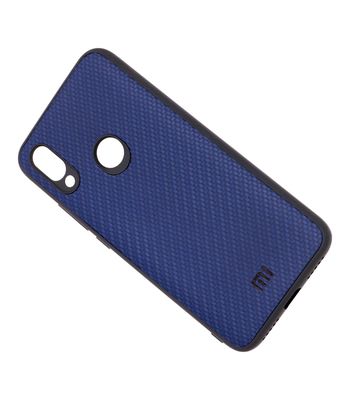 Чехол накладка Carbon для Xiaomi Redmi 7 Dark Blue