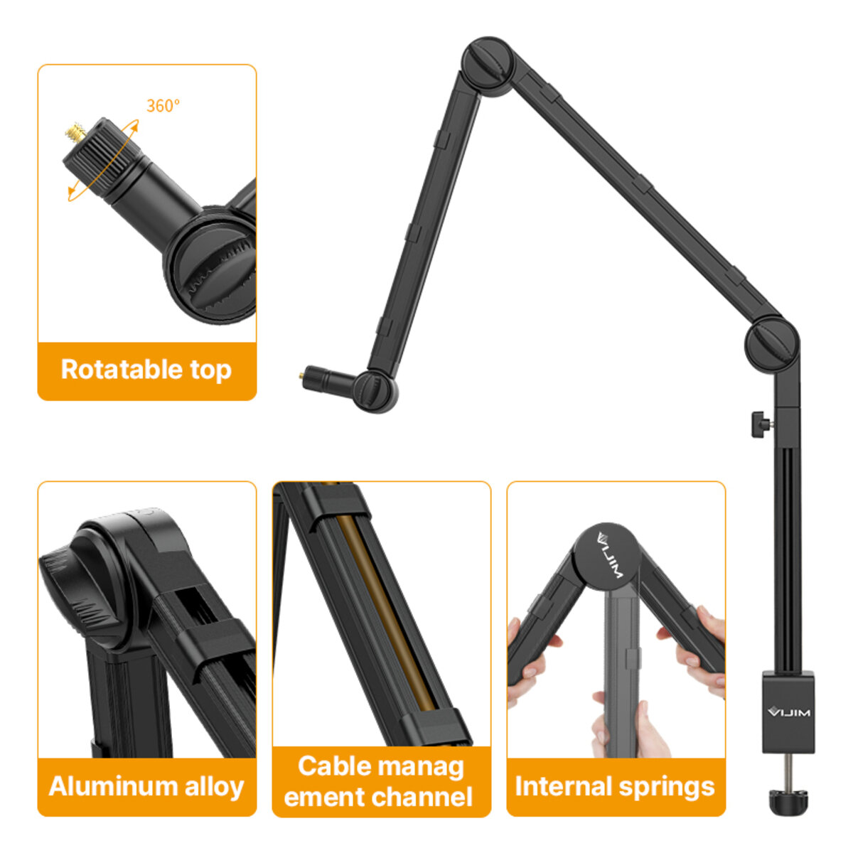 Штатив-тримач Ulanzi Vijim microphone boom arm (UV-2806 LS24)