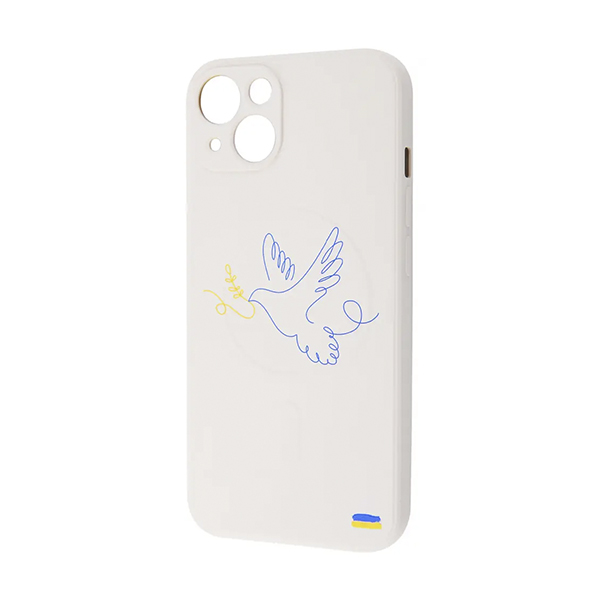 Чехол Wave Ukraine Edition Case для Apple iPhone 13/14 with MagSafe Dove of Peace