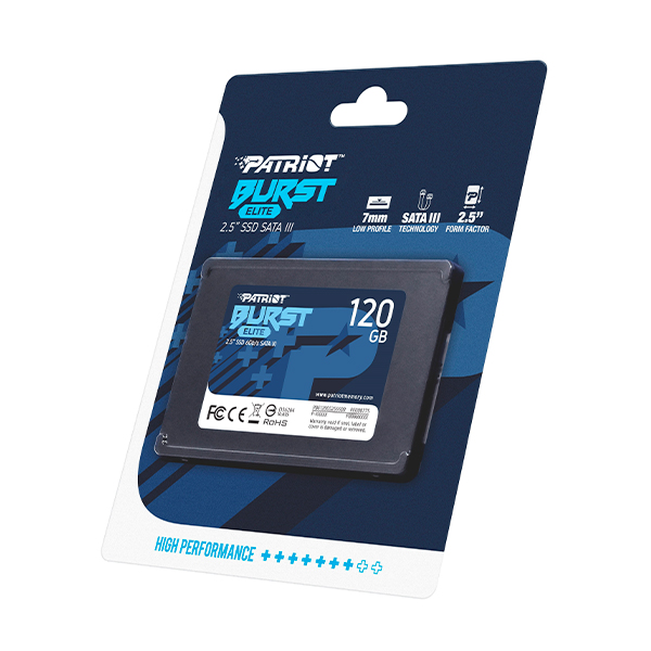 Накопитель SSD PATRIOT Burst Elite 120 GB (PBE120GS25SSDR)