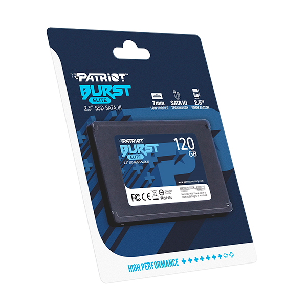 Накопитель SSD PATRIOT Burst Elite 120 GB (PBE120GS25SSDR)