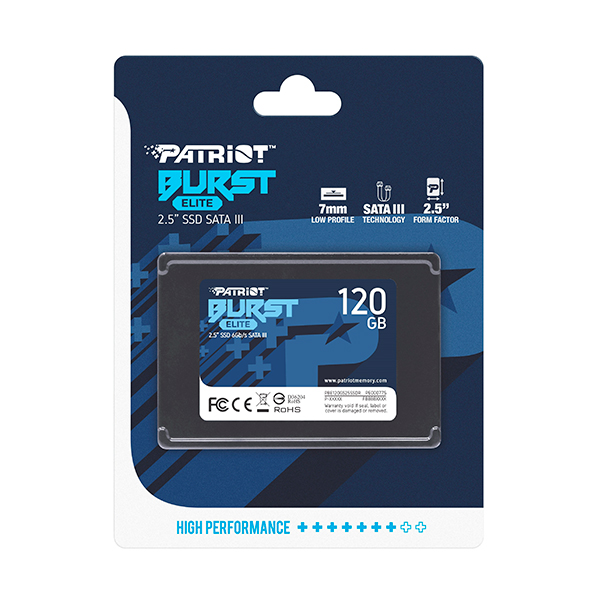 Накопичувач SSD PATRIOT Burst Elite 120 GB (PBE120GS25SSDR)