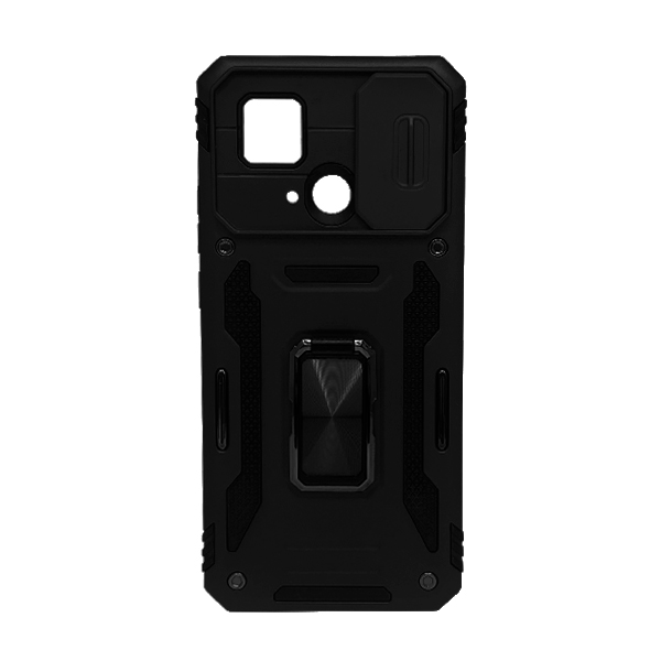 Чехол Armor Camshield Case для Xiaomi Redmi 10с/Poco C40 with Ring Black