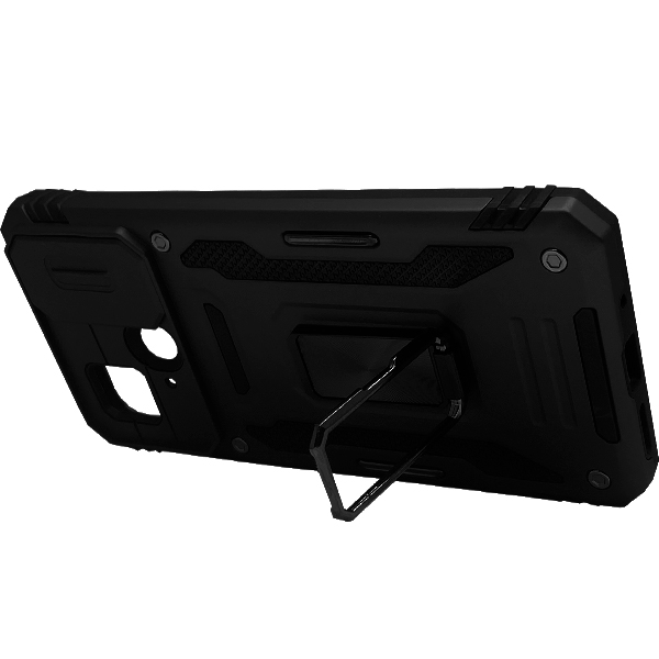 Чехол Armor Camshield Case для Xiaomi Redmi 10с/Poco C40 with Ring Black