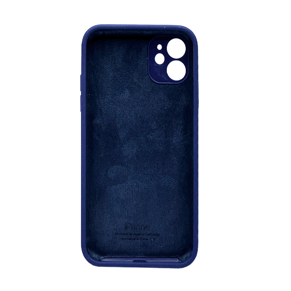 Чехол Soft Touch для Apple iPhone 11 Midnight Blue with Camera Lens Protection Square