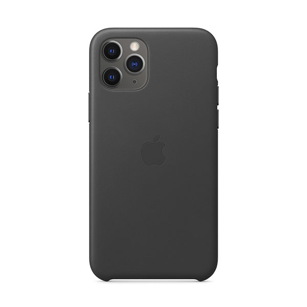 Чехол Leather Case для iPhone 11 Pro Max Black