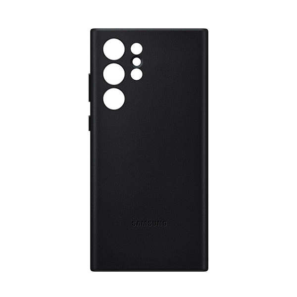 Чехол накладка Samsung S908 Galaxy S22 Ultra Leather Cover Black (EF-VS908LBEG)