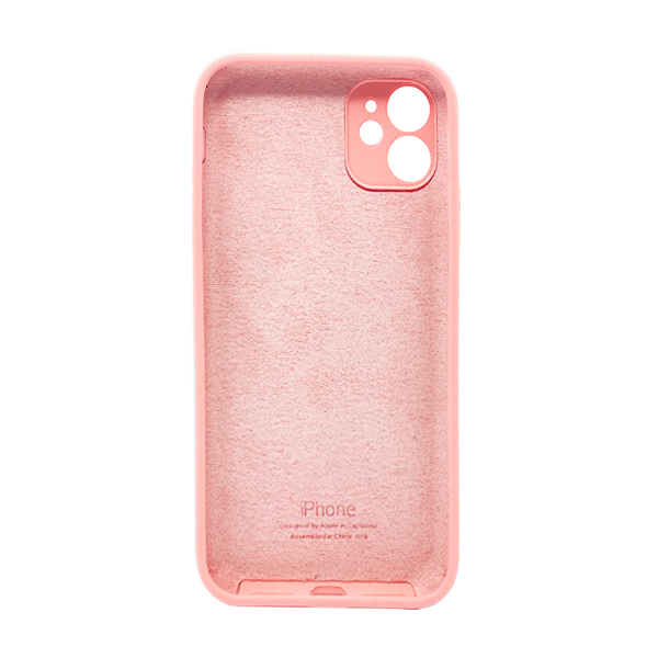 Чехол Soft Touch для Apple iPhone 11 Light Pink with Camera Lens Protection Square