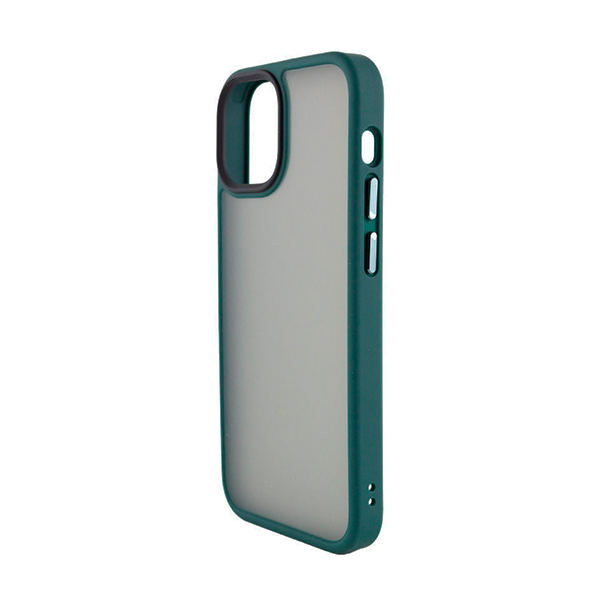 Чохол накладка Mate Plus Metal Buttons Case для iPhone 12 Pro Max Dark Green