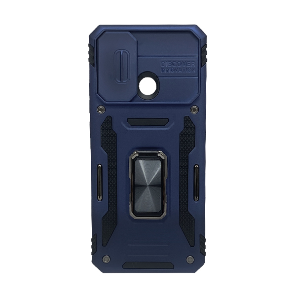 Чехол Armor Camshield Case для Xiaomi Redmi 10с/Poco C40 with Ring Dark Blue