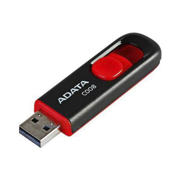 Флешка ADATA 16 GB C008 Black/Red (AC008-16G-RKD)