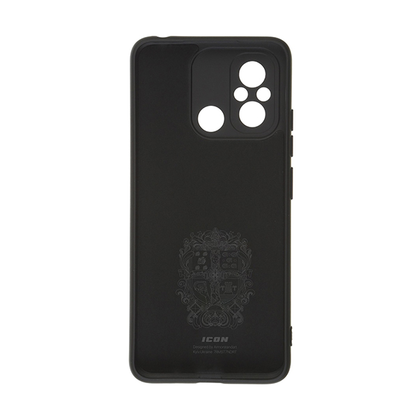 Чехол Original Soft Touch Case for Xiaomi Redmi 12c Black with Camera Lens