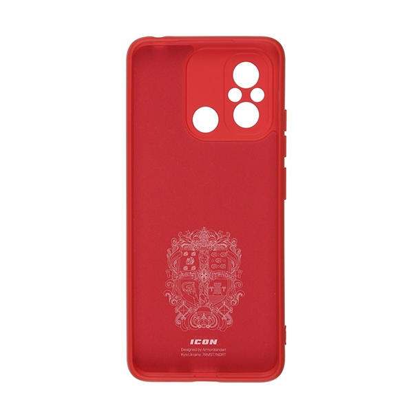 Чехол Original Soft Touch Case for Xiaomi Redmi 12c Red with Camera Lens