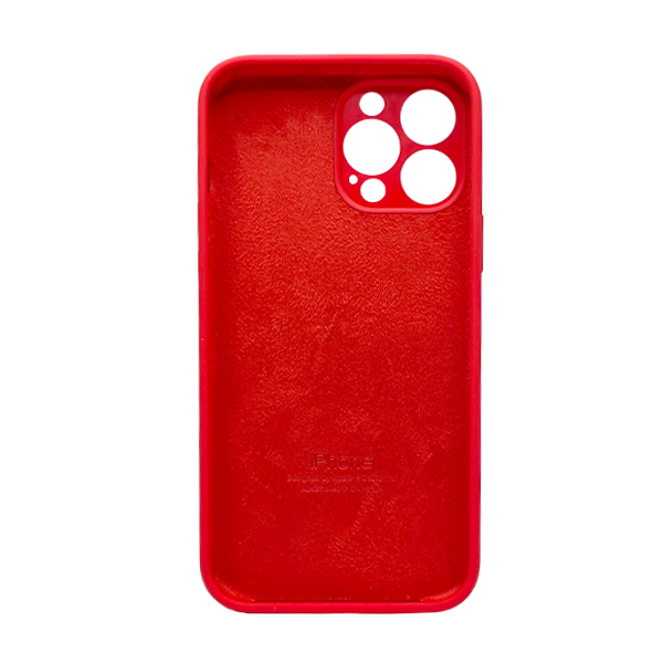 Чехол Soft Touch для Apple iPhone 14 Pro Max Red with Camera Lens Protection Square