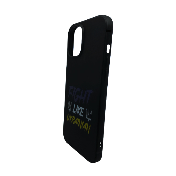 Чехол Wave We are Ukraine Case iPhone 13 Pro Max Black Fight Like Ukrainian