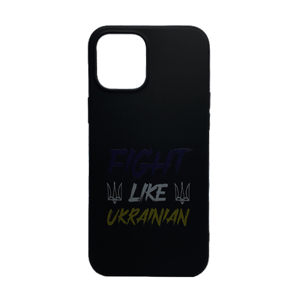 Чехол Wave We are Ukraine Case iPhone 13 Pro Max Black Fight Like Ukrainian