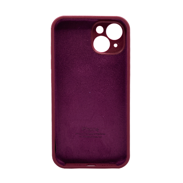 Чохол Soft Touch для Apple iPhone 13/14 Plum with Camera Lens Protection Square