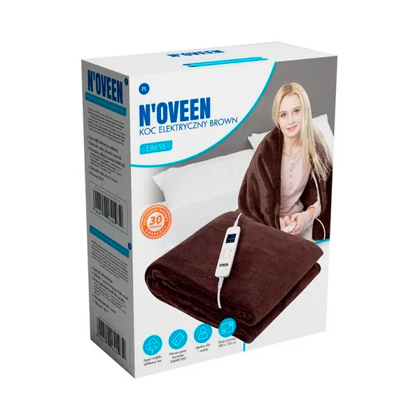 Електроковдра N'oveen EB650 Brown