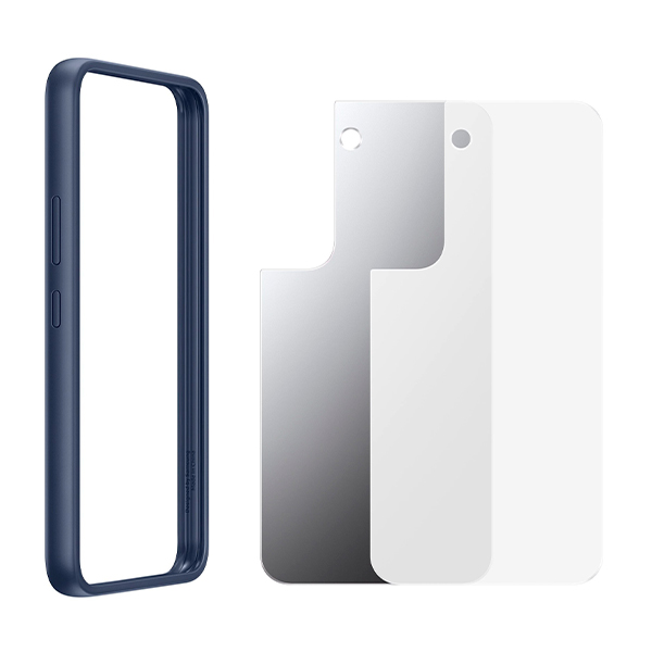 Чехол накладка Samsung S901 Galaxy S22 Frame Cover Navy (EF-MS901CNEGRU)