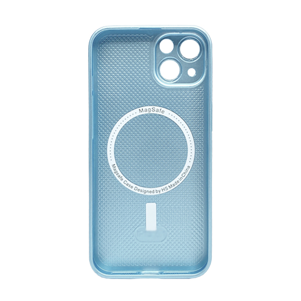 Чехол AG Glass Matte Case for iPhone 14 with MagSafe Blue