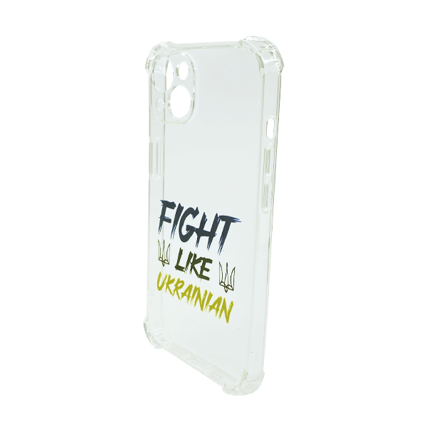 Чохол Wave We are Ukraine Case iPhone 13 Clear Fight Like Ukrainian with Camera Lens