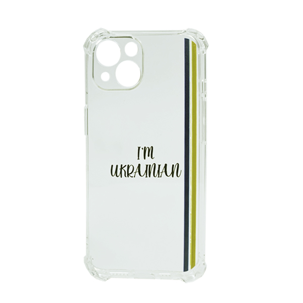 Чохол Wave We are Ukraine Case iPhone 13 Clear I`m Ukrainian with Camera Lens