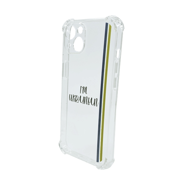 Чохол Wave We are Ukraine Case iPhone 13 Clear I`m Ukrainian with Camera Lens