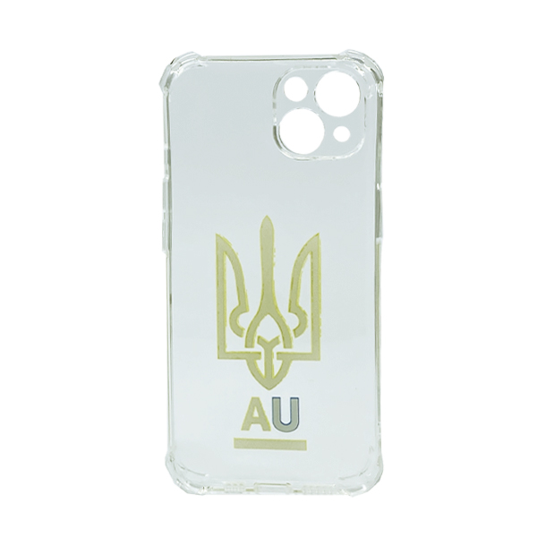 Чехол Wave We are Ukraine Case iPhone 13 Clear U&A with Camera Lens