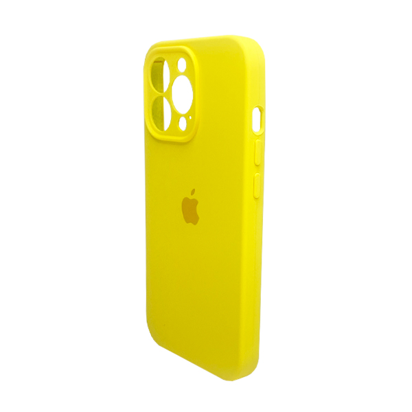 Чехол Soft Touch для Apple iPhone 13 Pro Yellow with Camera Lens Protection