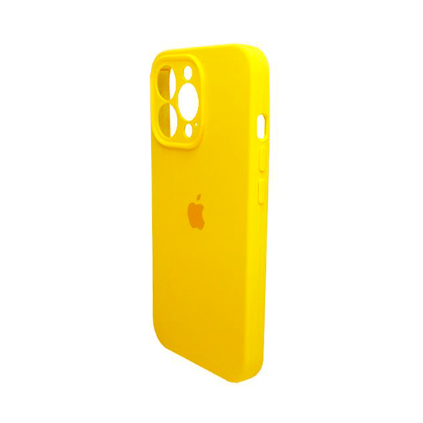 Чохол Soft Touch для Apple iPhone 15 Pro Yellow with Camera Lens Protection