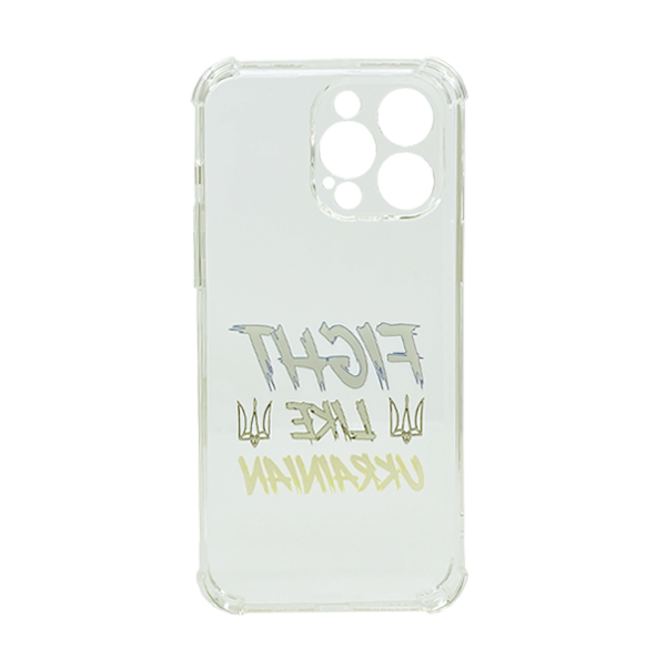 Чохол Wave We are Ukraine Case iPhone 13 Pro Max Clear Fight Like Ukrainian with Camera Lens