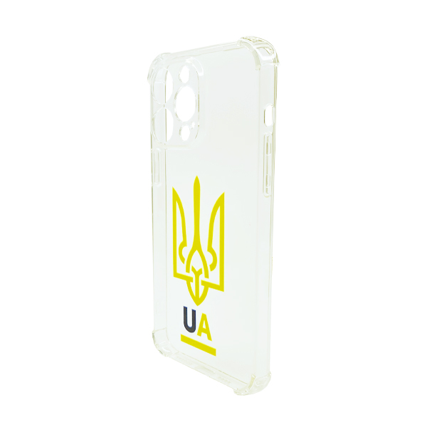 Чехол Wave We are Ukraine Case iPhone 13 Pro Clear U&A with Camera Lens