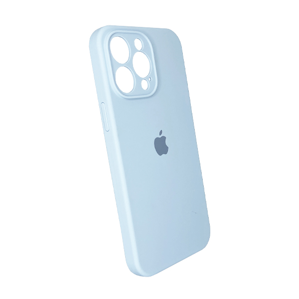 Чехол Soft Touch для Apple iPhone 14 Pro Max Lilac Blue with Camera Lens Protection Square