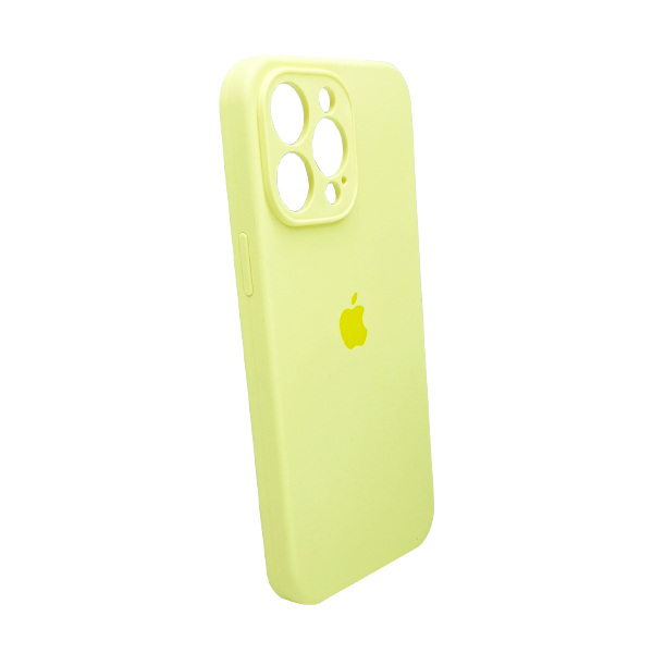 Чохол Soft Touch для Apple iPhone 14 Pro Max Yellow with Camera Lens Protection Square