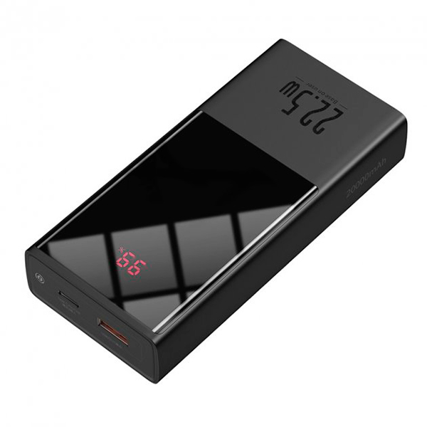 Внешний аккумулятор Baseus Super Mini Digital Display 20000mAh 22.5W Black (PPMN-B01)