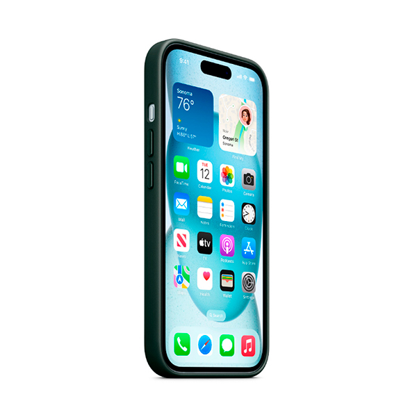 Чехол Apple iPhone 15 Plus FineWoven Case with MagSafe Evergreen (MT4F3)