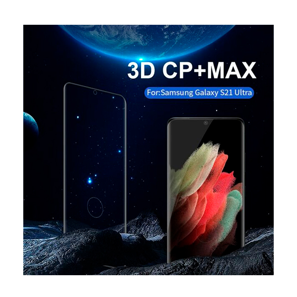 Захисне скло Nillkin для Samsung S21 Ultra/G998 CP+ max 3D Black