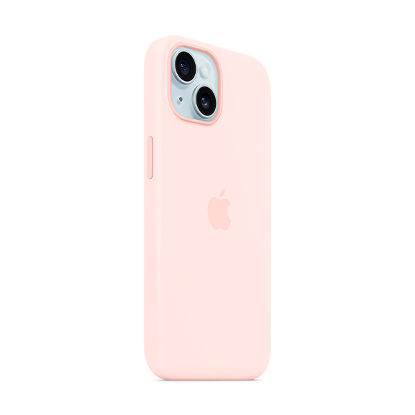 Чохол Apple iPhone 15 Plus Silicone Case with MagSafe Light Pink (MT143)