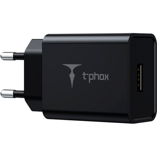 СЗУ T-PHOX Mini 12W 2.4A + Micro USB Black