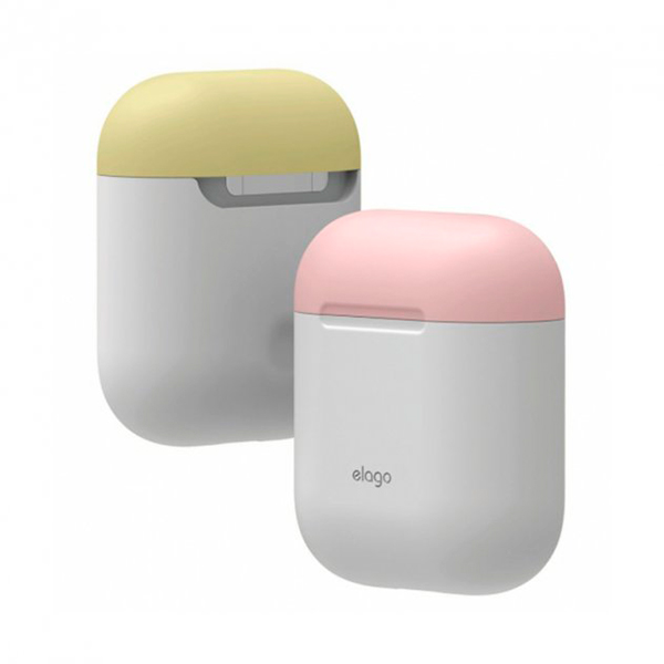 Футляр для наушников Elago Duo Case White/Pink/Yellow for Airpods (EAPDO-WH-PKYE)