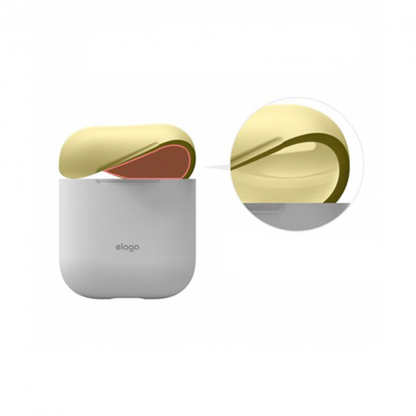 Футляр для навушників Elago Duo Case White/Pink/Yellow for Airpods (EAPDO-WH-PKYE)