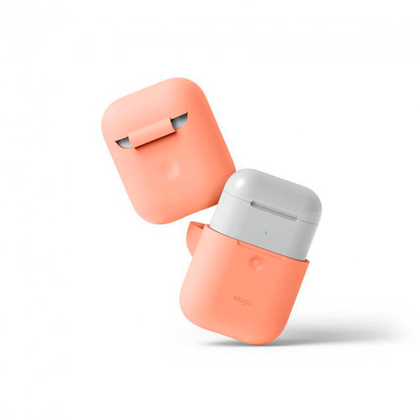 Футляр для наушников Elago A2 Silicone Case Peach for Airpods with Wireless Charging Case (EAP2SC-PE)