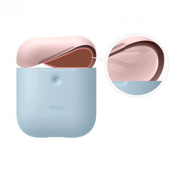 Футляр для наушников Elago A2 Duo Case Pastel Blue/Pink/White for Airpods (EAP2DO-PBL-PKWH)