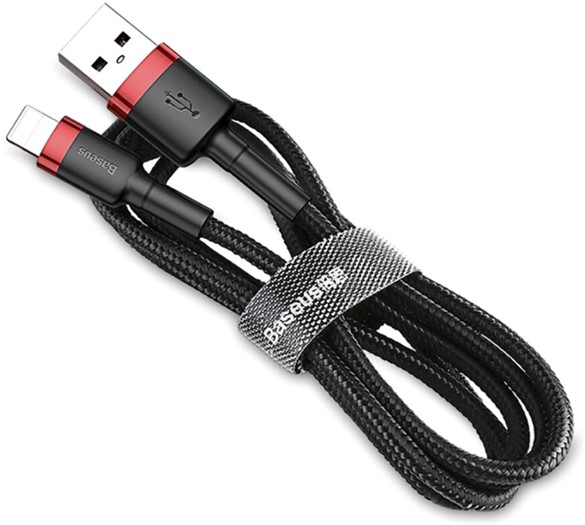 Кабель Baseus Cafule Cable USB Lightning 2A 3m Red/Black (CALKLF-R91)