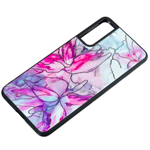 Чехол Marble UV Case для Samsung S21 FE/G990 Pink