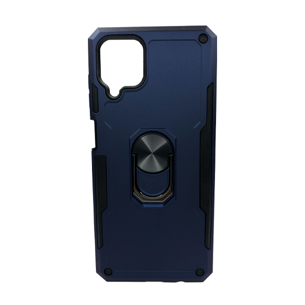 Чохол Armor Antishock Case для Samsung A12-2021/A125/M12-2021 with Ring Dark Blue