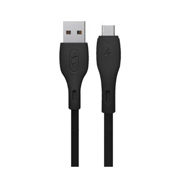 Кабель SkyDolphin S22V Soft Silicone USB to Micro USB 1m Black (USB-000607)