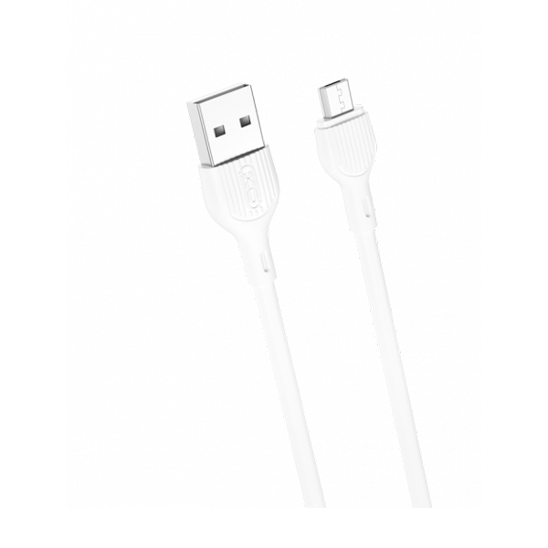Кабель XO NB200 Micro USB 1m 2.1A White